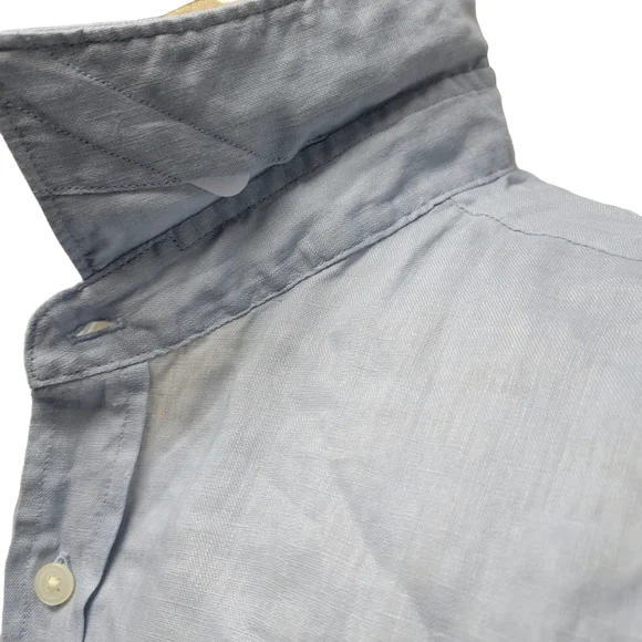 Bloomingdale's Men's Store 100% Short Sleeve Linen Shirt. Size XL. NWT $88 - Picture 9 of 10